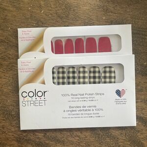 Color Street Plaid About You Beijing Beauty Nail Polish Strips‎ New Sealed